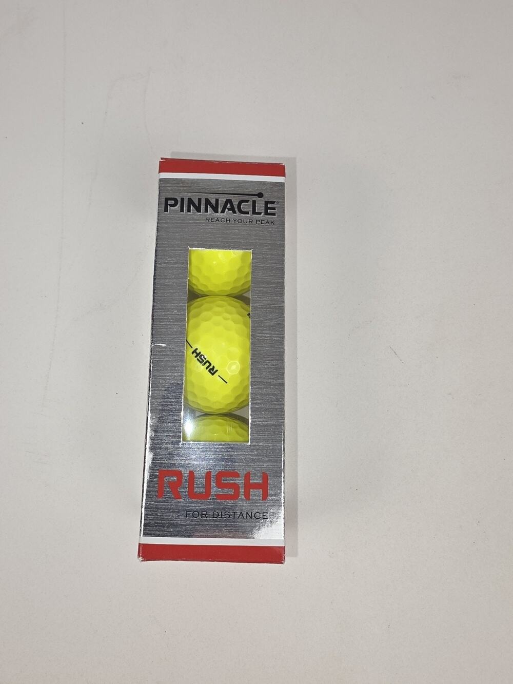 Pinnacle Rush High-Visibility Yellow Golf Balls 3-Pack